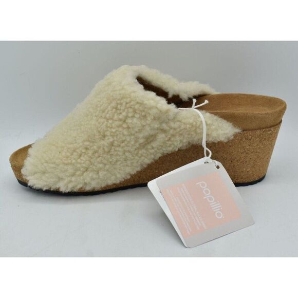 Papillio Birkenstock EU 38 US 7 Namica Teddy Shearling Narrow Fit Sandals - Picture 7 of 13